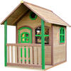 AXI Spielhaus Alex braun B/H/L: ca. 137x178x191 cm Alex - braun/grün (191,00/137,00/178,00cm) - AXI