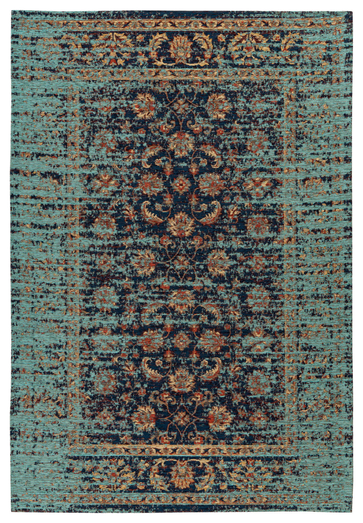 360Living Teppich Charme multicolor B/L: ca. 200x290 cm Charme - blau/multicolor (200,00/290,00cm) - 360Living
