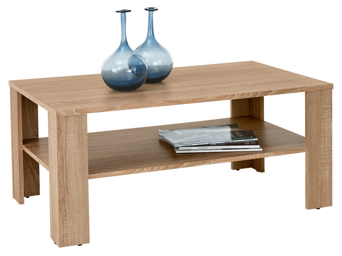 Couchtisch Luca 063630 Eiche Sonoma Nachbildung B/H/T: ca. 100x44x60 cm Luca 063630 - Eiche (100,00/44,00/60,00cm)