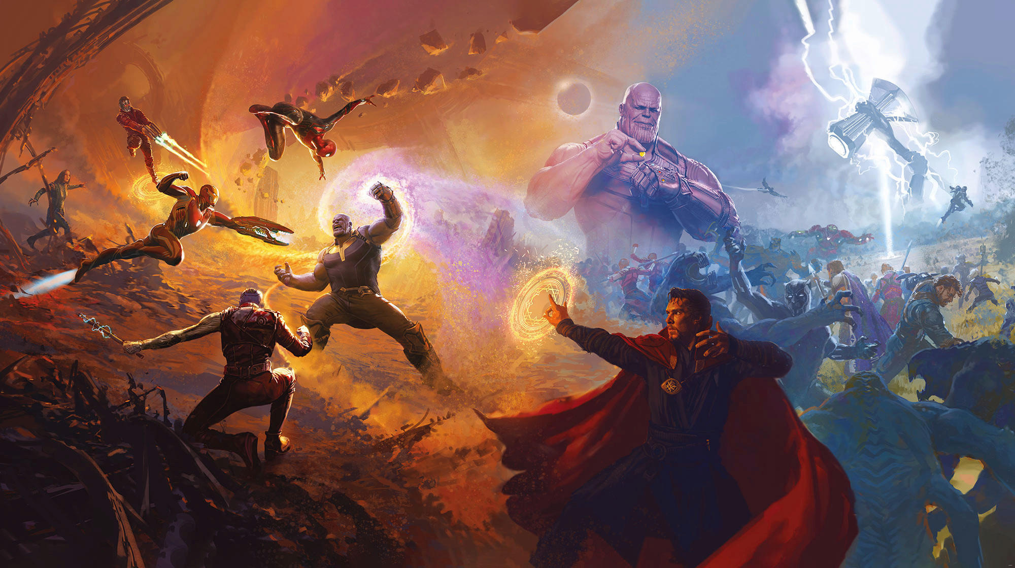 Komar Fototapete Avengers Epic Battles Two Worlds B/H: ca. 500x250 cm