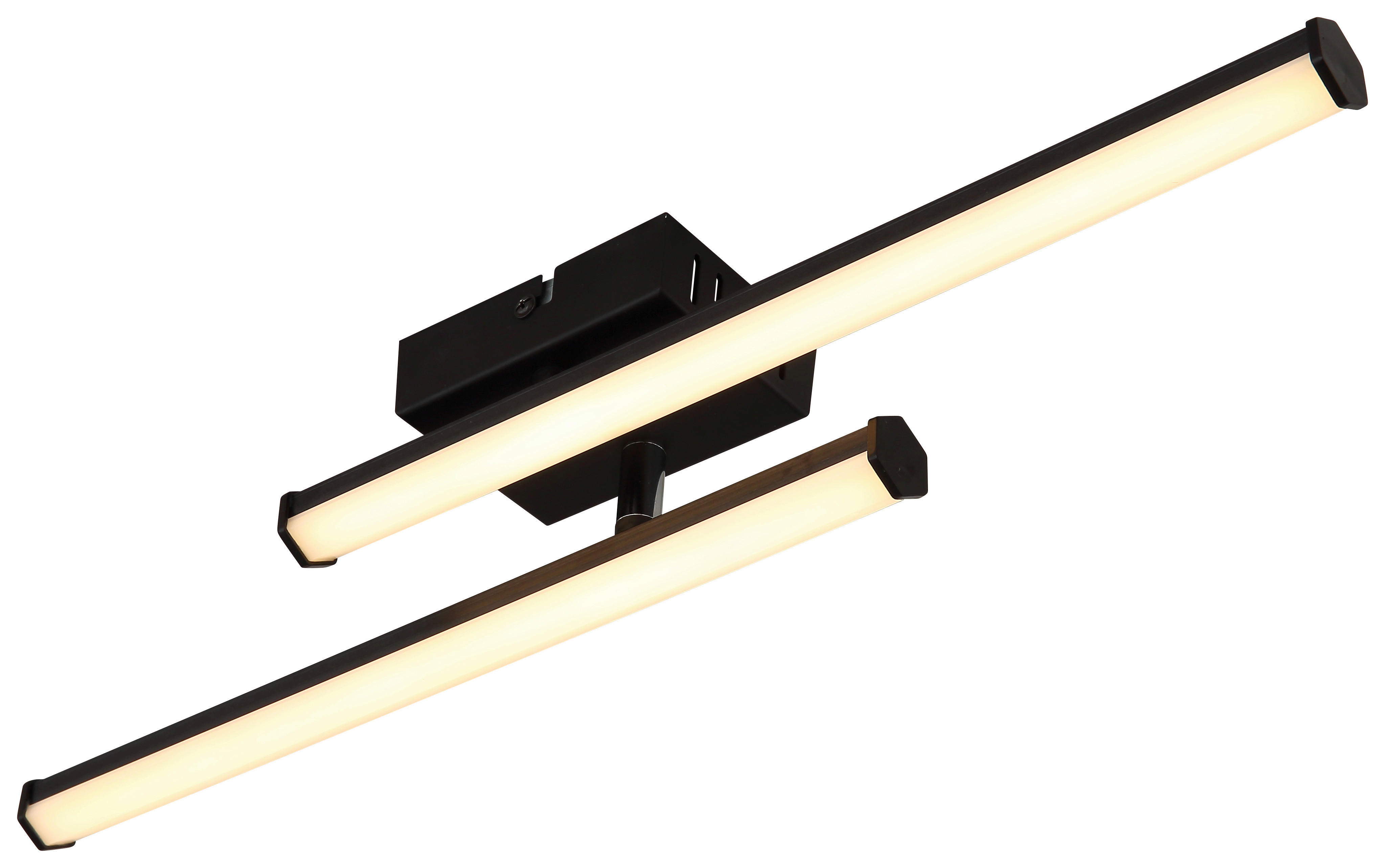 GLOBO LED-Deckenleuchte KIRINA 67342-12 schwarz Kunststoff B/H/L: ca. 7x8,4x50 cm 1 Brennstellen KIRINA - schwarz (50,00/7,00/8,40cm) - GLOBO