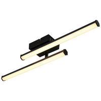 GLOBO LED-Deckenleuchte KIRINA 67342-12 schwarz Kunststoff B/H/L: ca. 7x8,4x50 cm 1 Brennstellen KIRINA - schwarz (50,00/7,00/8,40cm) - GLOBO