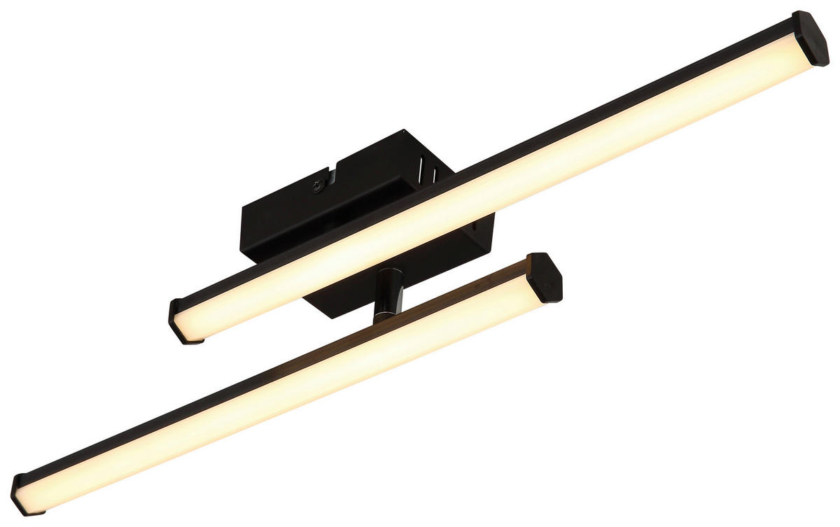 GLOBO LED-Deckenleuchte KIRINA 67342-12 schwarz Kunststoff B/H/L: ca. 7x8,4x50 cm 1 Brennstellen KIRINA - schwarz (50,00/7,00/8,40cm) - GLOBO