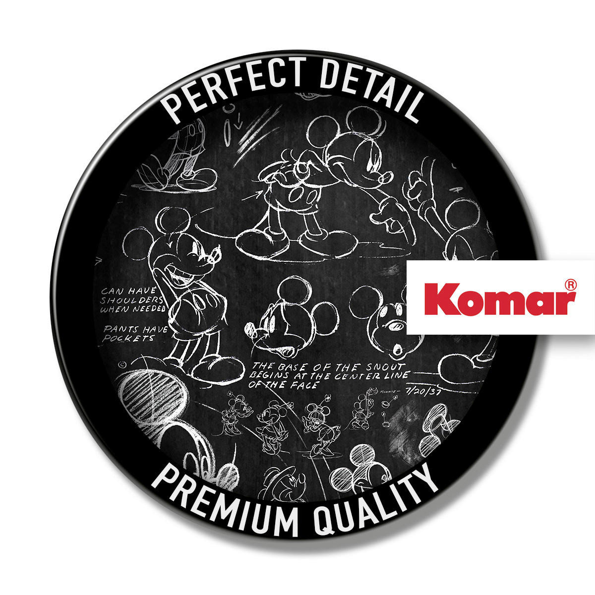 Komar Fototapete Mickey Chalkboard B/L: ca. 120x200 cm Mickey Chalkboard - (120,00/200,00cm) - Komar
