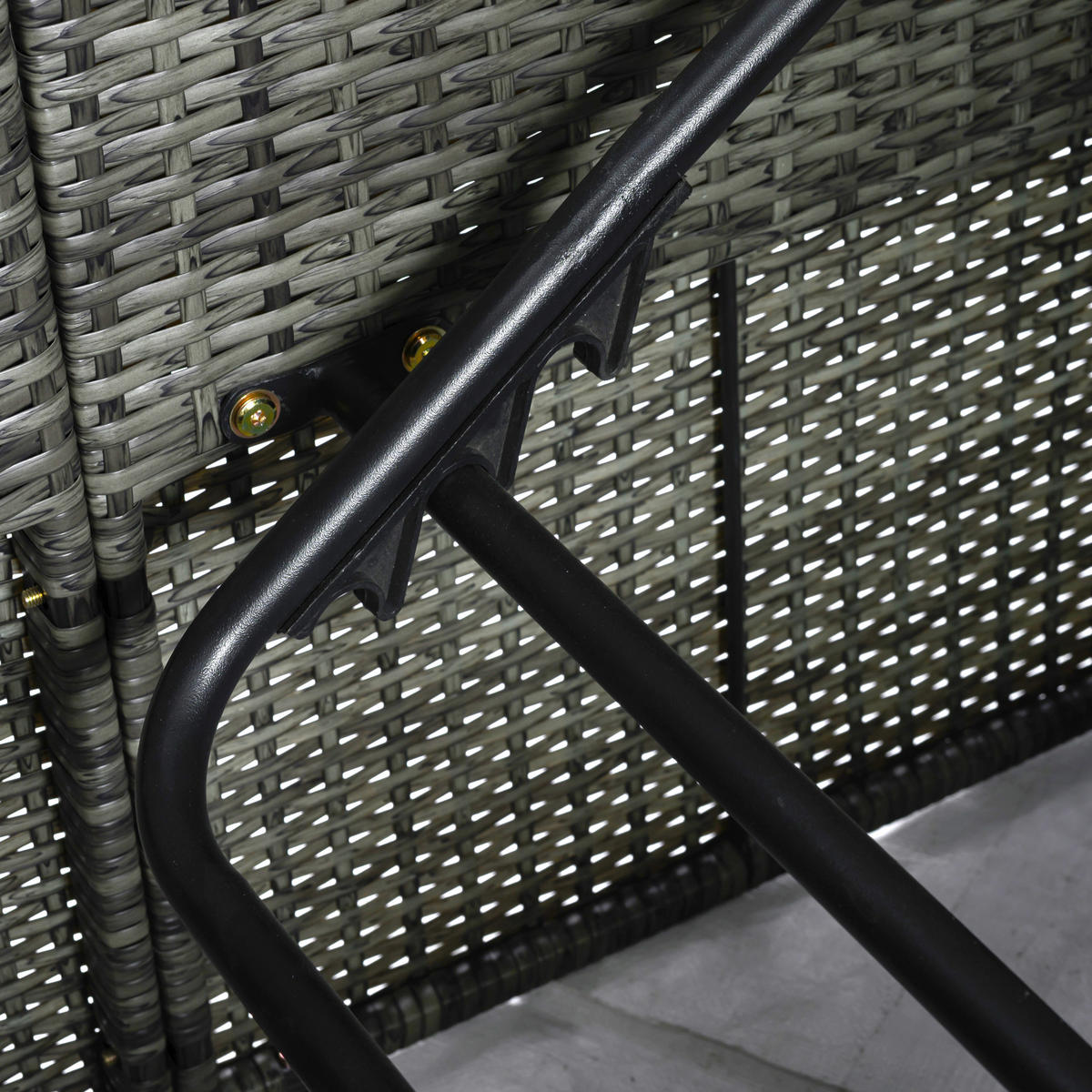 POCOline Gartenliege beige Stahl Doppel-Sonnenliege - beige/grau - POCOline