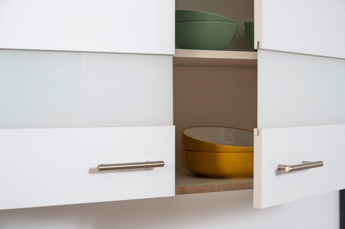 Respekta Küchenblock Economy weiß B/H/T: ca. 280x200x60 cm Economy - Eiche/weiß (280,00/200,00/60,00cm) - Respekta