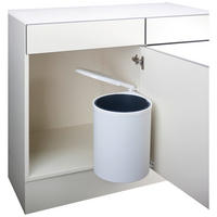 Naber Abfallsammler Rondo 5 weiß Kunststoff H/D: ca. 47x27,7 cm Rondo 5 - weiß (27,70/47,00cm) - Naber