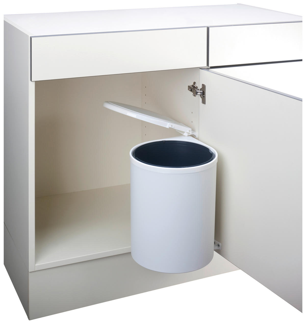 Naber Abfallsammler Rondo 5 weiß Kunststoff H/D: ca. 47x27,7 cm Rondo 5 - weiß (27,70/47,00cm) - Naber