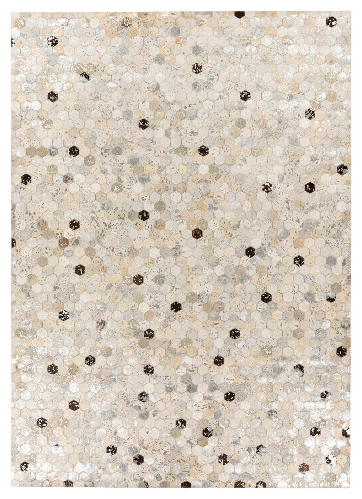 360Living Teppich Ravi grau B/L: ca. 160x230 cm Ravi - silber/grau (160,00/230,00cm) - 360Living
