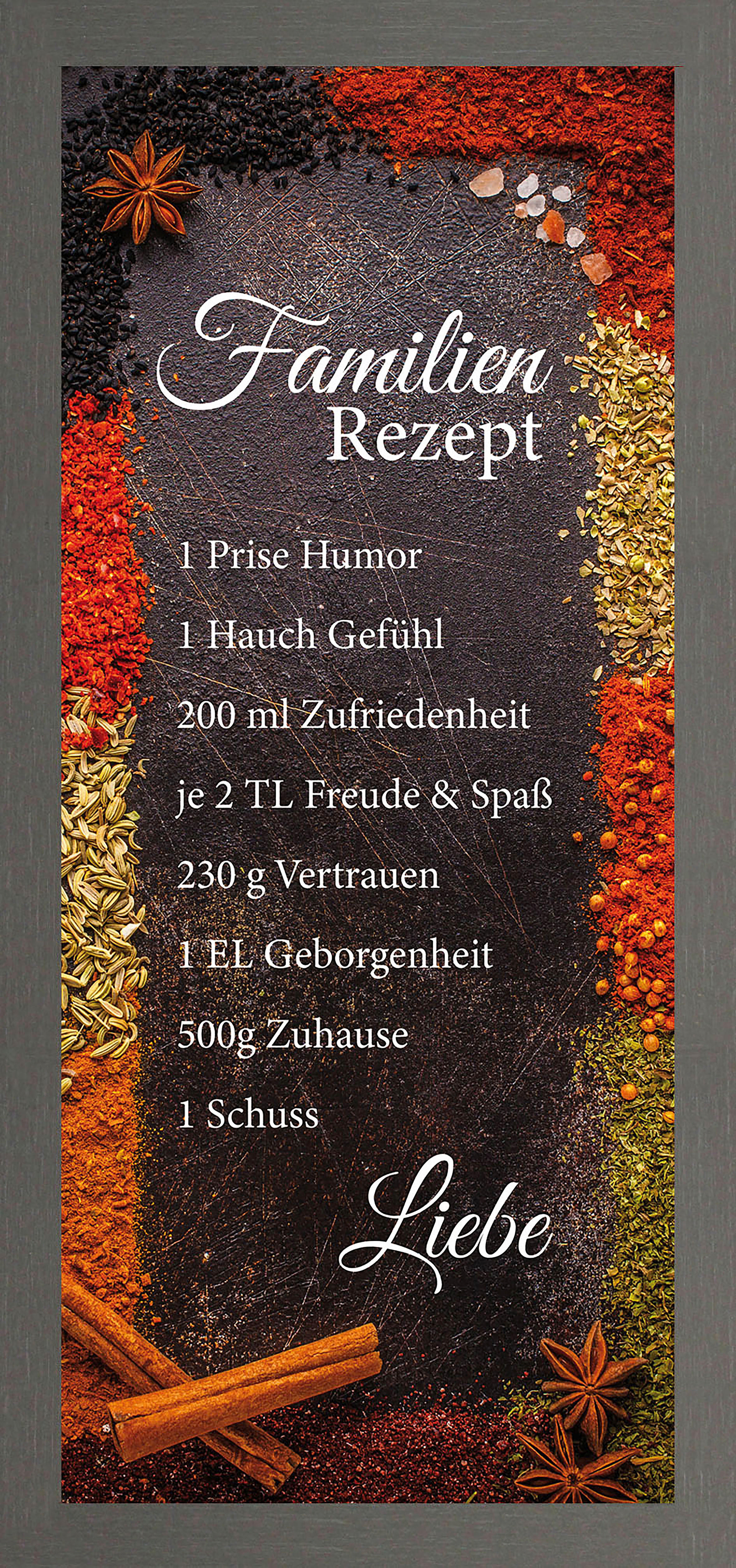 Keilrahmenbild Spruch B/H: ca. 49x23 cm