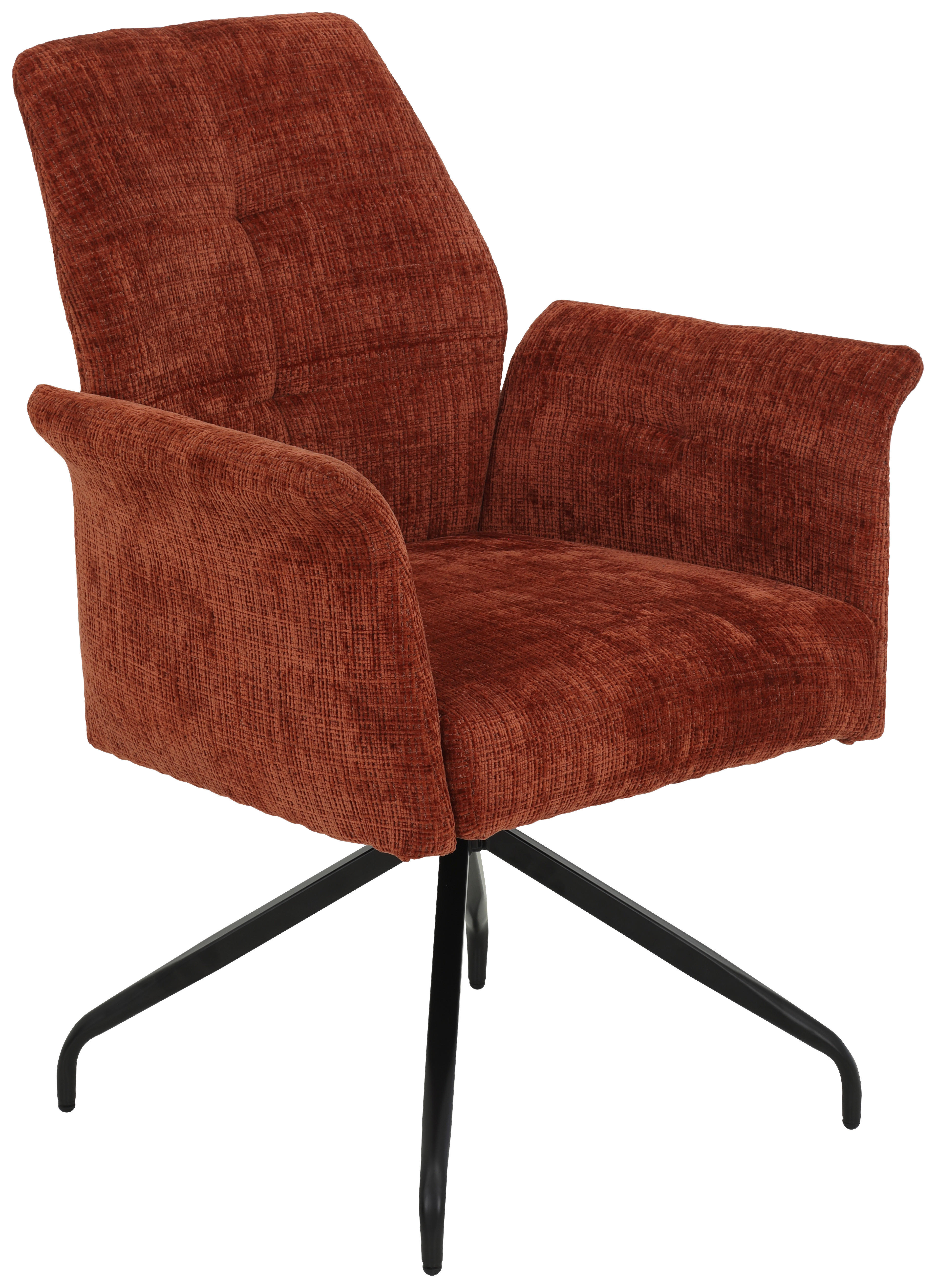 Armlehnstuhl Viktoria, 4er-Set Copper Microfaser Webstoff B/H/T: ca. 71x93x68 cm Viktoria, 4er-Set - Copper (71,00/93,00/68,00cm) - Hela