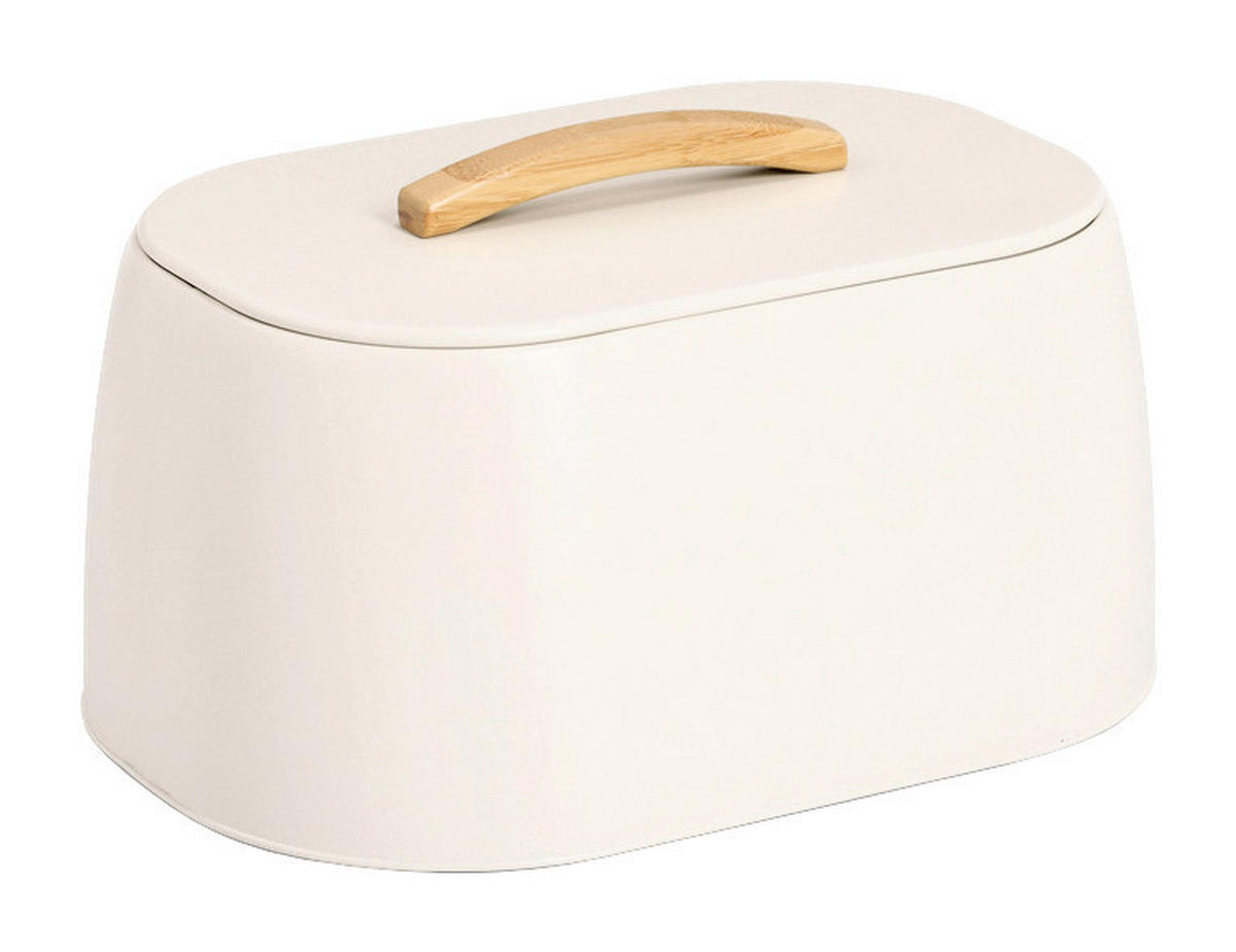 Zeller Brotkasten creme Metall B/H/L: ca. 23,5x18,3x33,5 cm Brotkasten - creme (33,50/23,50/18,30cm) - Zeller