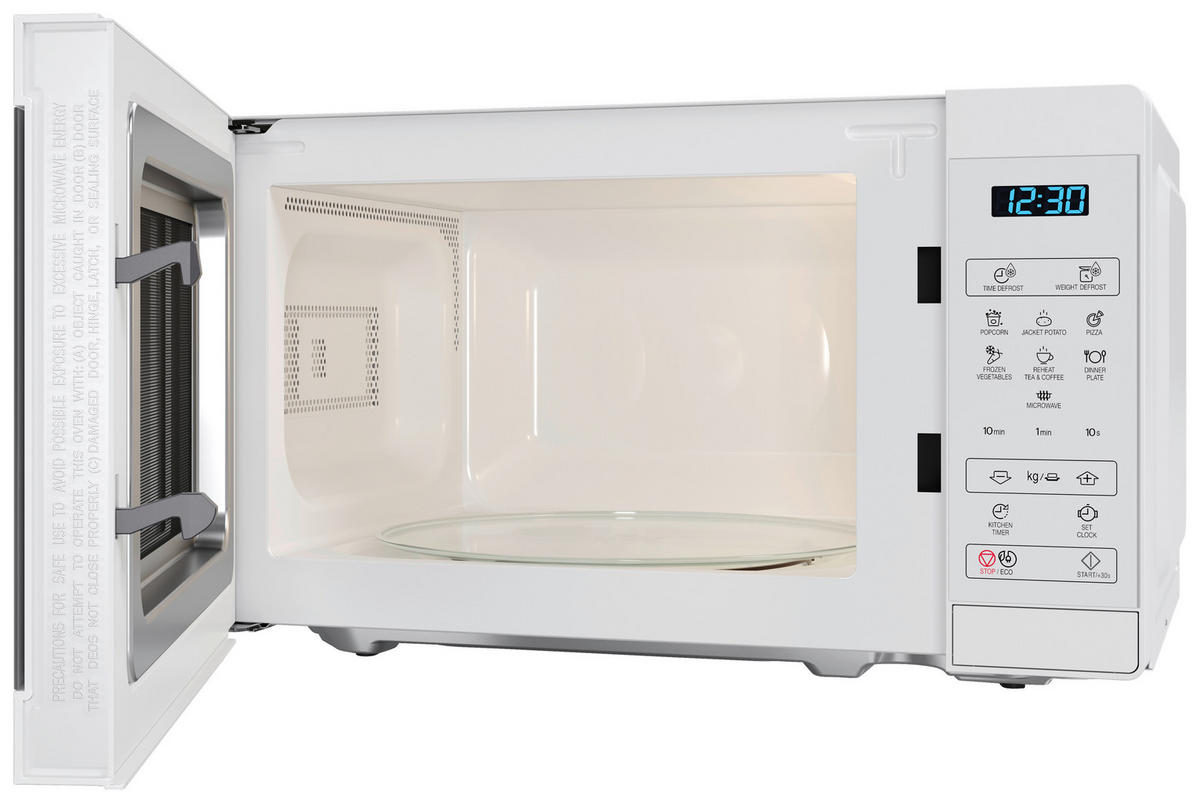 Sharp Mikrowelle YC-MS02E-C weiß Glas B/H/T: ca. 44x25,8x32,4 cm Mikrowelle YC-MS02E-C Sharp - weiß (44,00/25,80/32,40cm) - Sharp