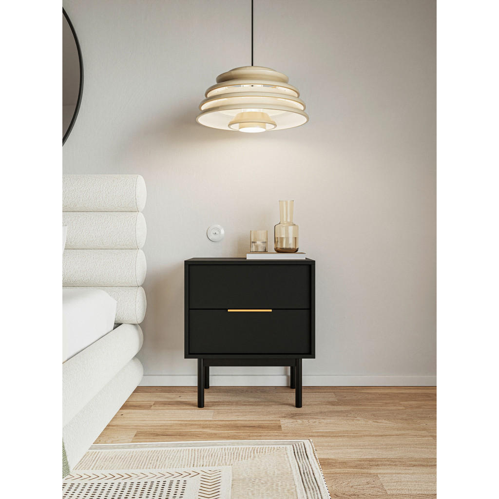 Thumbnail - Nachtkonsole VIVA schwarz B/H/T: ca. 54x63x39 cm