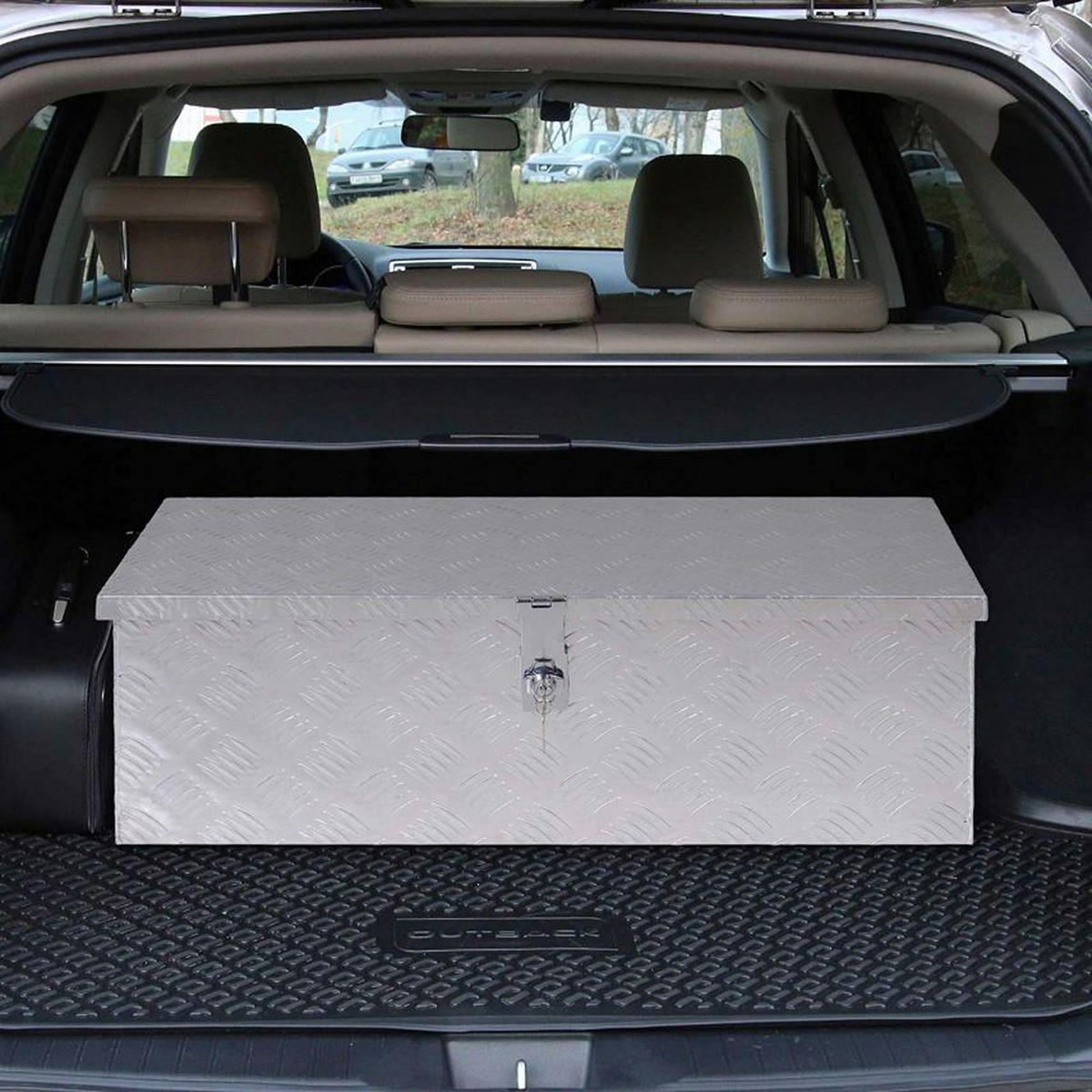 HOMCOM Werkzeugkasten C12-007 B/H/T: ca. 33x25x76 cm Werkzeugkasten MHC12-007 - silber (33,00/25,00/76,00cm) - HOMCOM