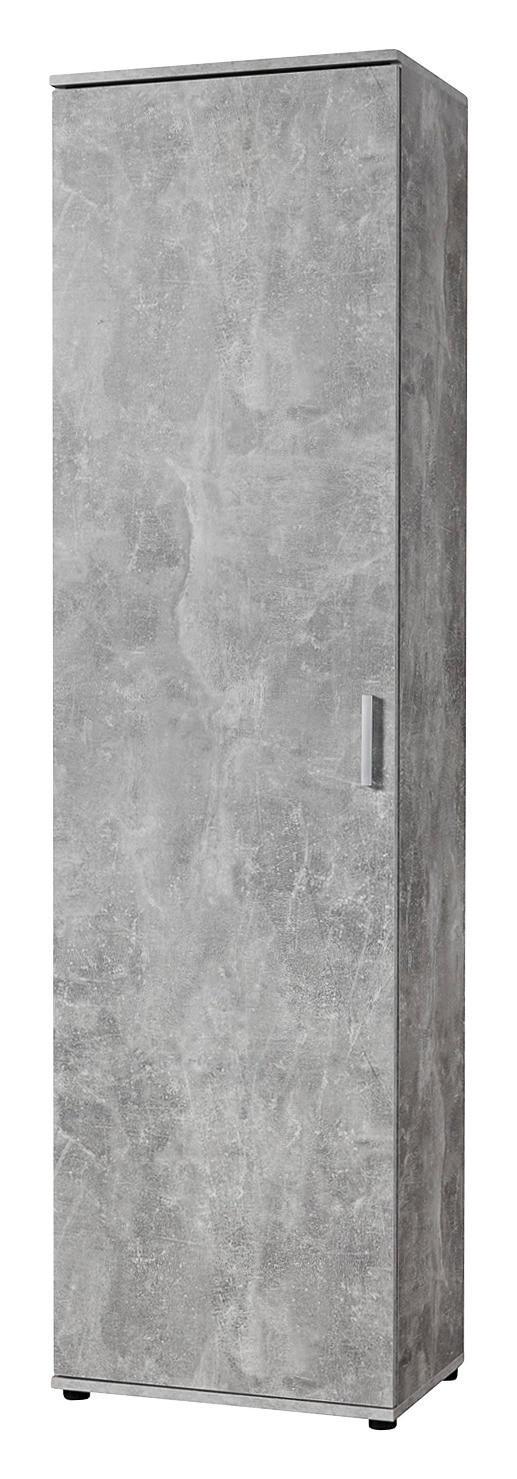 Mehrzweckschrank Kreta Beton Optik B/H/T: ca. 50x184x34,5 cm Kreta - (50,00/184,00/34,50cm)