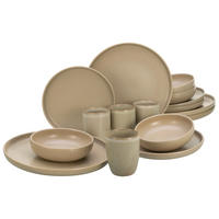 CreaTable Kombiservice Uno sand Steinzeug 16 tlg. Uno - sand - CreaTable