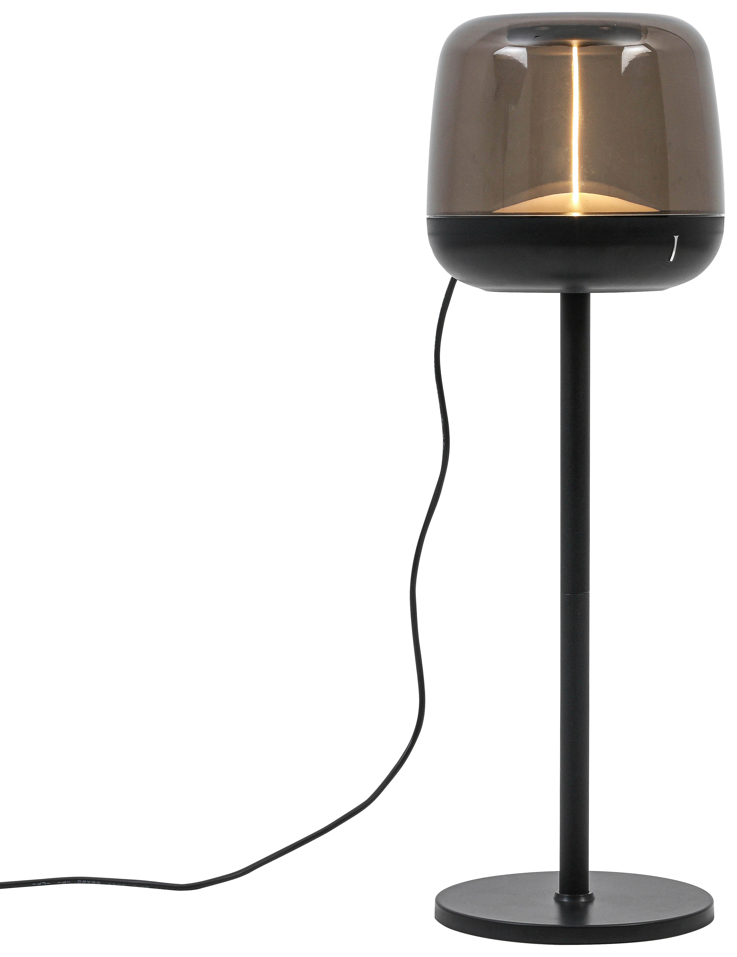 Tischleuchte schwarz H/D: ca. 37x11,5 cm Akku-Tischleuchte_Motion schwarz - schwarz (11,50/37,00cm) - Nolo Lighting