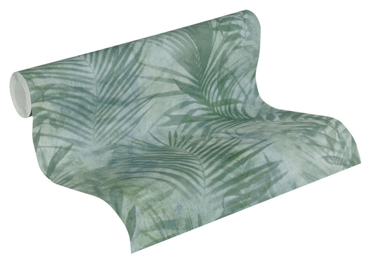 Vliestapete Palmenblätter grün B/L: ca. 53x1005 cm Vliestapete_37411-1 - grün (53,00/1005,00cm)