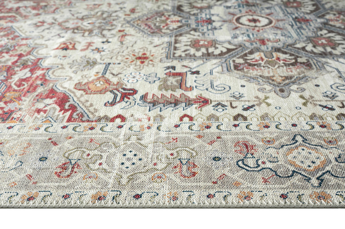 Teppich Edessa creme B/L: ca. 80x150 cm Edessa - creme/Multi (80,00/150,00cm)