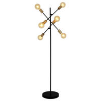 Näve Leuchten Stehleuchte schwarz Metall B/H/T/D: ca. 49x150x49x49 cm E27 6 Brennstellen MODO - schwarz (49,00/150,00/49,00cm) - Näve Leuchten