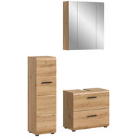 Badezimmer-Set Ice Artisan Oak Nachbildung B/H/T: ca. 105x185x30 cm Ice - (105,00/185,00/30,00cm) - xonox.home