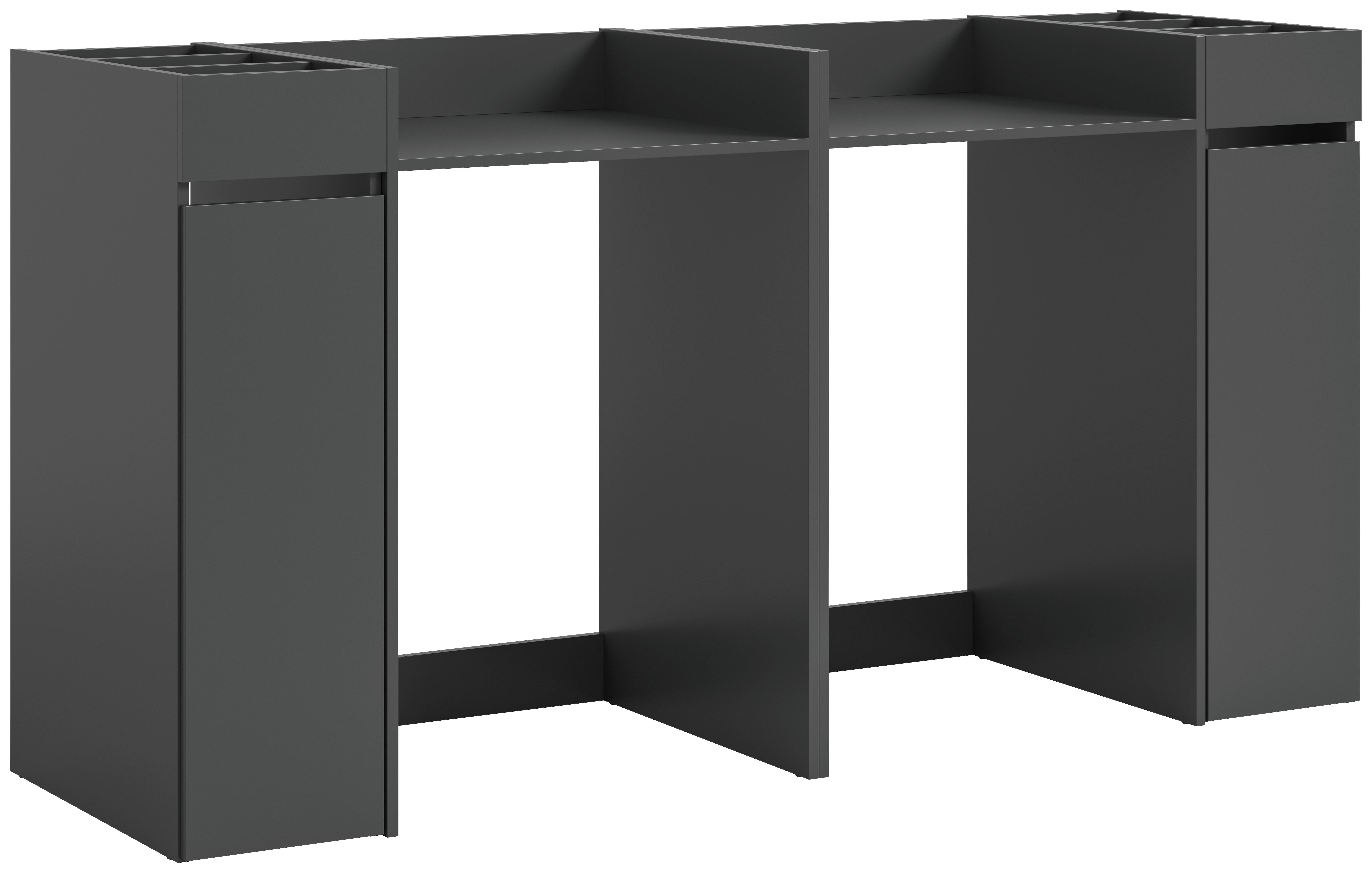 Waschmaschinenumbauschrank Free anthrazit B/H/T: ca. 190x101x60 cm Free - anthrazit (190,00/101,00/60,00cm) - xonox.home