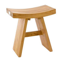 VCM Hocker H braun Teakholz B/H/T: ca. 45x47x29 cm H - braun (45,00/47,00/29,00cm) - VCM