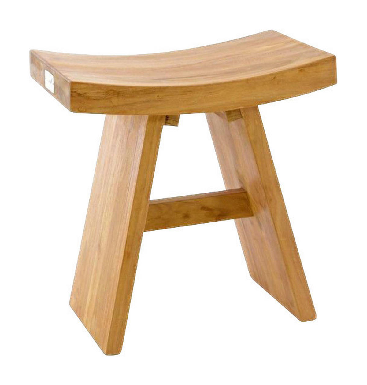 VCM Hocker H braun Teakholz B/H/T: ca. 45x47x29 cm H - braun (45,00/47,00/29,00cm) - VCM