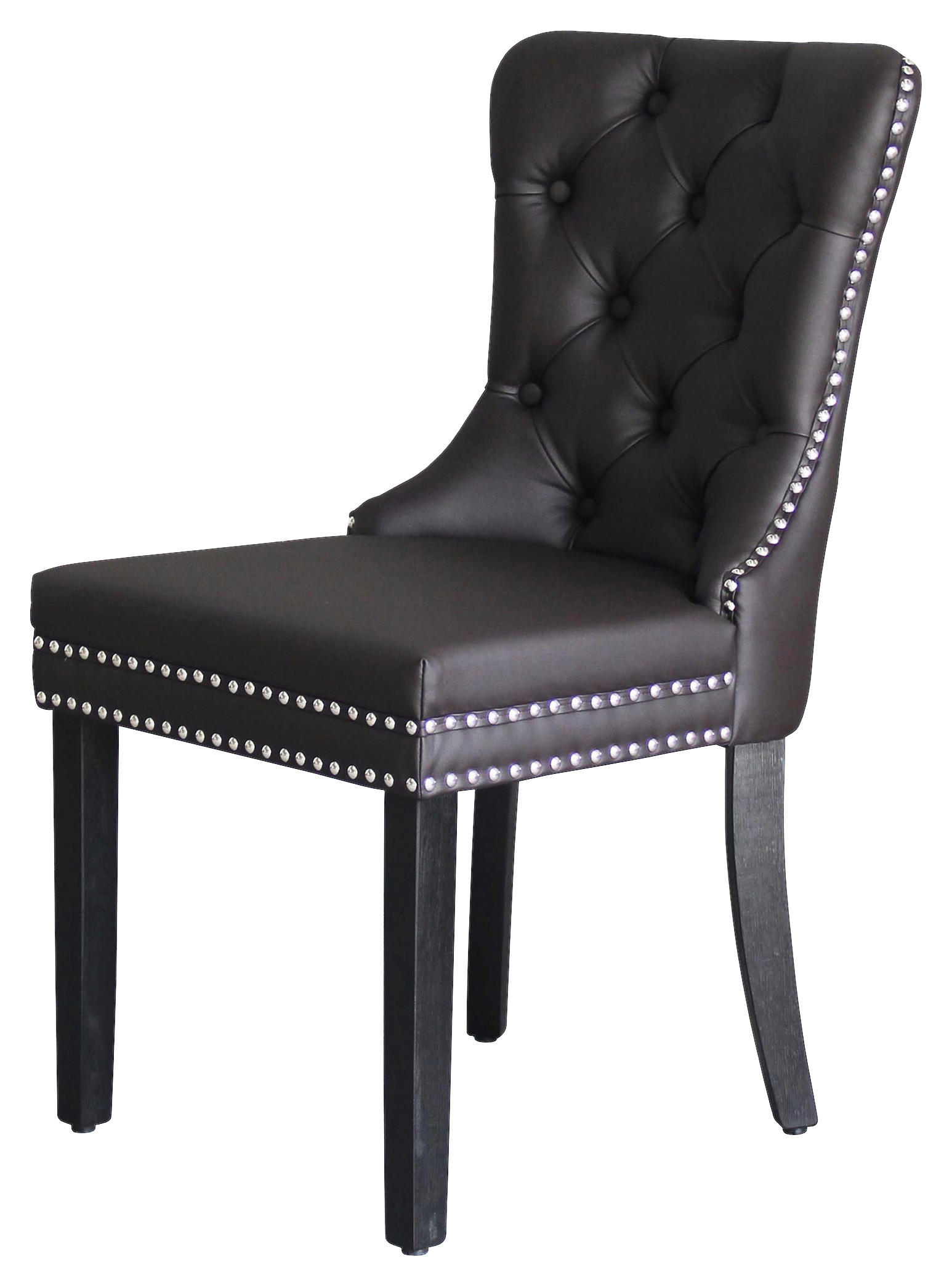 Stuhl DOMINO schwarz braun B/H/T: ca. 48,5x93x61 cm DOMINO - braun/schwarz (48,50/93,00/61,00cm) - byLIVING