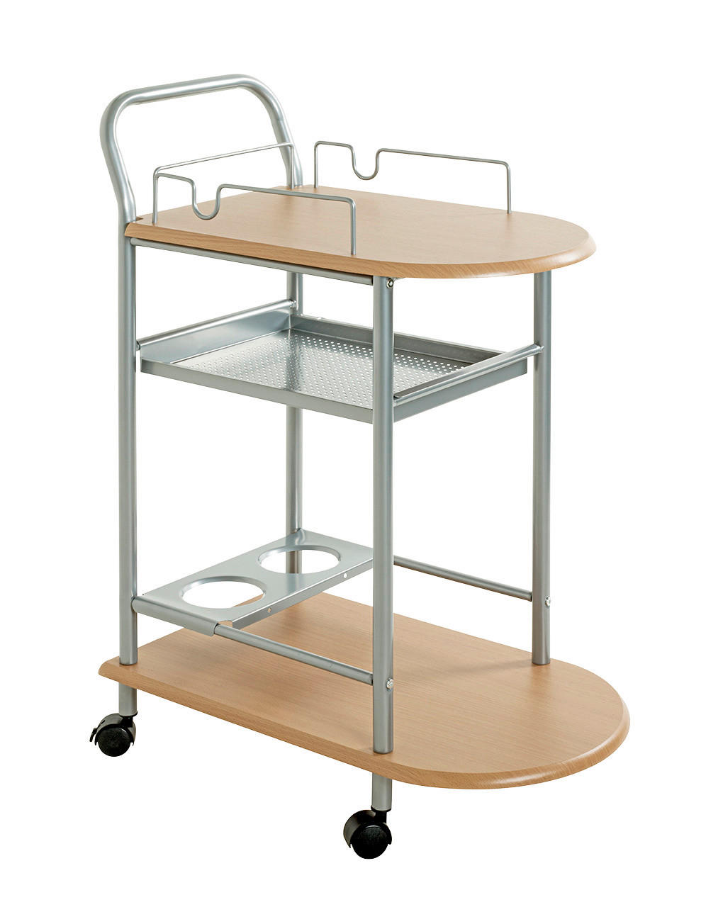 Küchenwagen  buche Nachbildung Metall B/H/T: ca. 65x83x35 cm Stina_Küchenwagen 40027 - buche (65,00/83,00/35,00cm)
