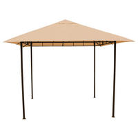 Grasekamp Pavillon Amalfi Flex beige Stahl B/H/L: ca. 300x253x300 cm Amalfi Flex - beige (300,00/300,00/253,00cm) - Grasekamp