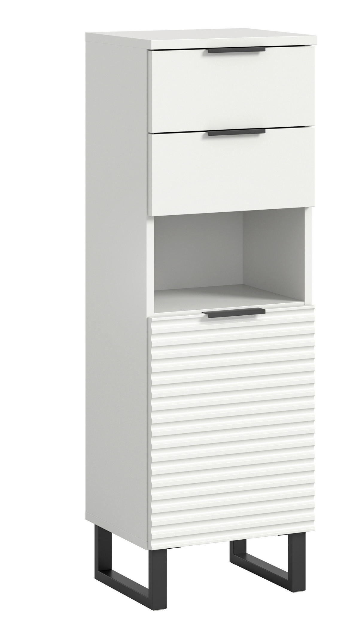 Schrank Riff weiß B/H/T: ca. 35x110x34 cm Riff - weiß (35,00/110,00/34,00cm) - xonox.home