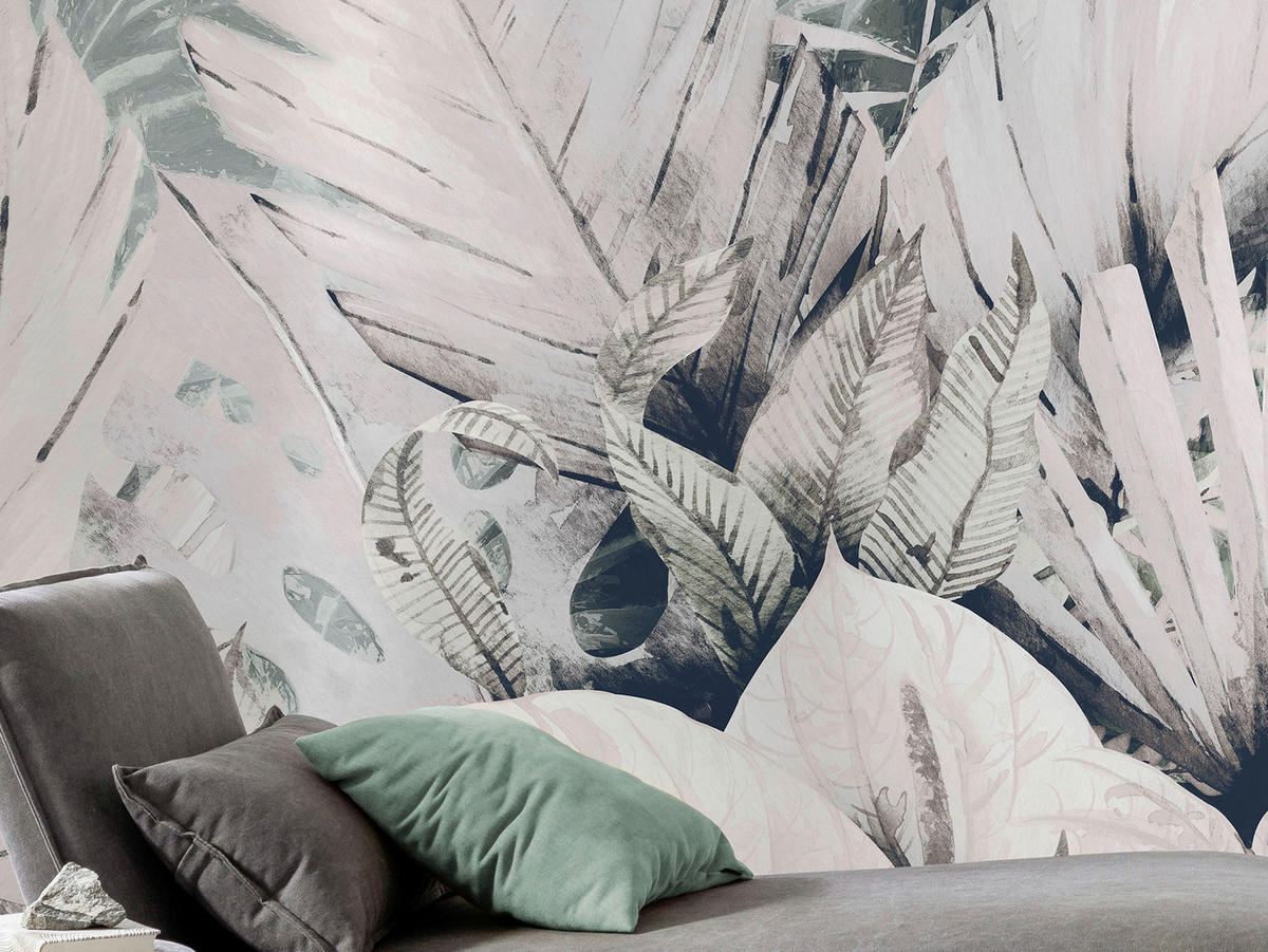 Komar Fototapete Palmiers Tropicaux B/L: ca. 250x250 cm Palmiers Tropicaux - (250,00/250,00cm) - Komar