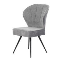 Stuhl  hellgrau B/H/T: ca. 57x92x65 cm Oder_Stuhl - hellgrau/schwarz (57,00/92,00/65,00cm)