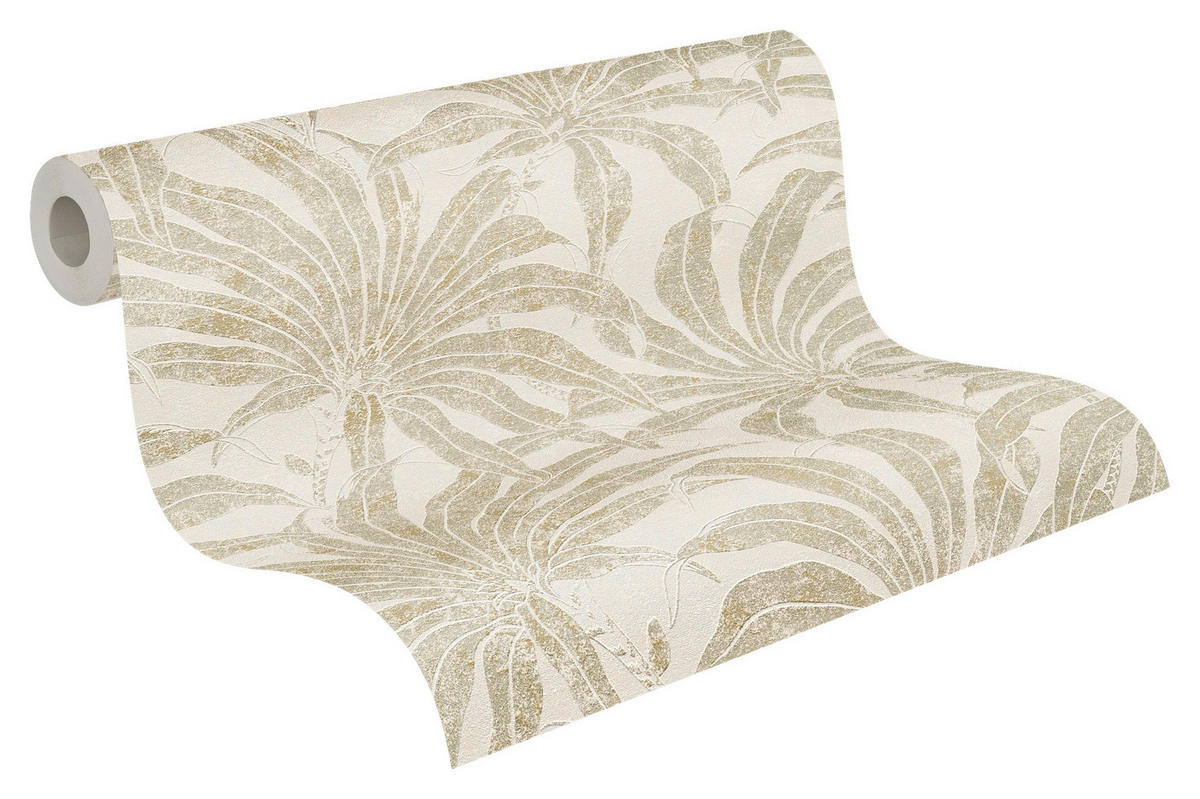 A.S.Creation Vliestapete beige silber gold B/H/D: ca. 53x1005x9,2 cm Vliestapete - beige/gold (9,20/1005,00cm) - A.S.Creation