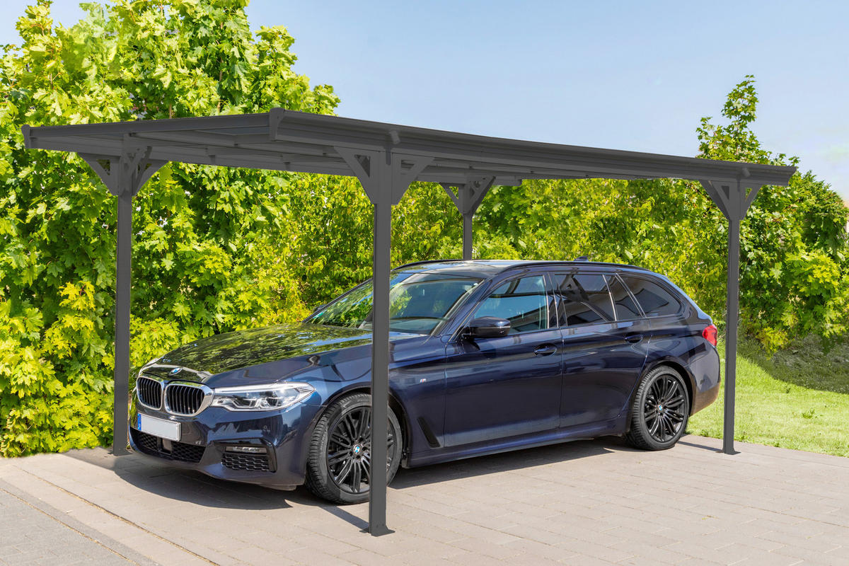 Westmann Carport 15m² B/H/L: ca. 305x232x503 cm 15m² - anthrazit (503,00/305,00/232,00cm) - Westmann
