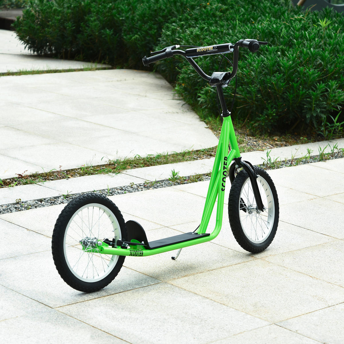 HOMCOM Kinderscooter grün Kinderscooter 371-021YG - grün (139,00/58,00/96,00cm) - HOMCOM