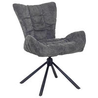 Drehstuhl Brest grau Webstoff B/T: ca. 67x65 cm Brest - schwarz/grau (67,00/65,00cm)