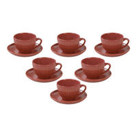 HermiaConcept Teetasse 12-tlg. orange Keramik 12-tlg. - orange - HermiaConcept