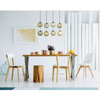 GLOBO Pendelleuchte Messing B/H/T: ca. 24x140x94 cm E27 8 Brennstellen HERMI II - (24,00/140,00/94,00cm) - GLOBO