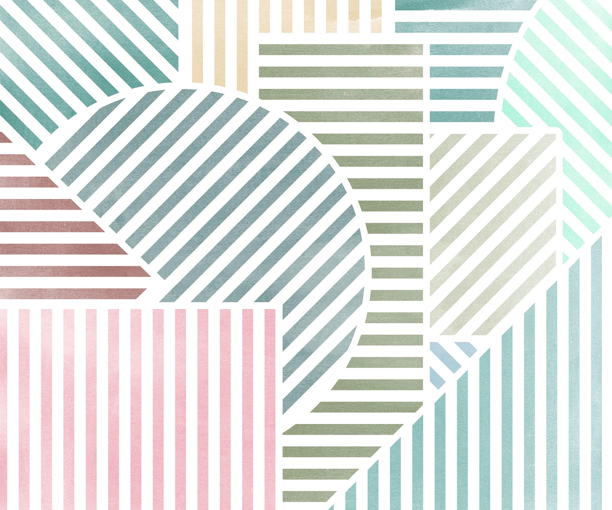 Komar Fototapete Jeux de Lignes Bonbon B/L: ca. 300x250 cm Jeux de Lignes Bonbon - (300,00/250,00cm) - Komar