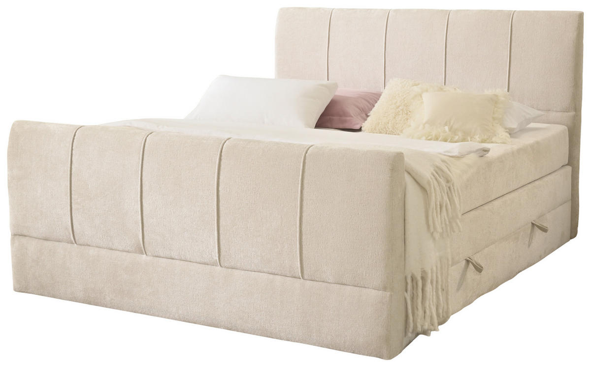 Boxspringbett Harmony creme Liegefläche B/L: ca. 180x200 cm Harmony - creme (184,00/120,00/224,00cm)