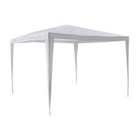 VCM Pavillon weiß Stahlrohr B/H/L: ca. 300x197x300 cm Pavillon_3x3m weiß - weiß (300,00/300,00/197,00cm) - VCM
