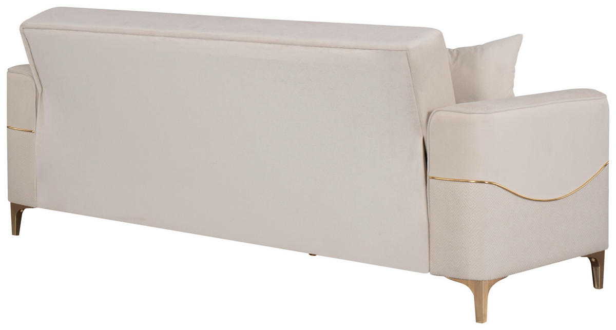 Sofa 3-2-1 Salda beige Microfaser Salda - gold/beige