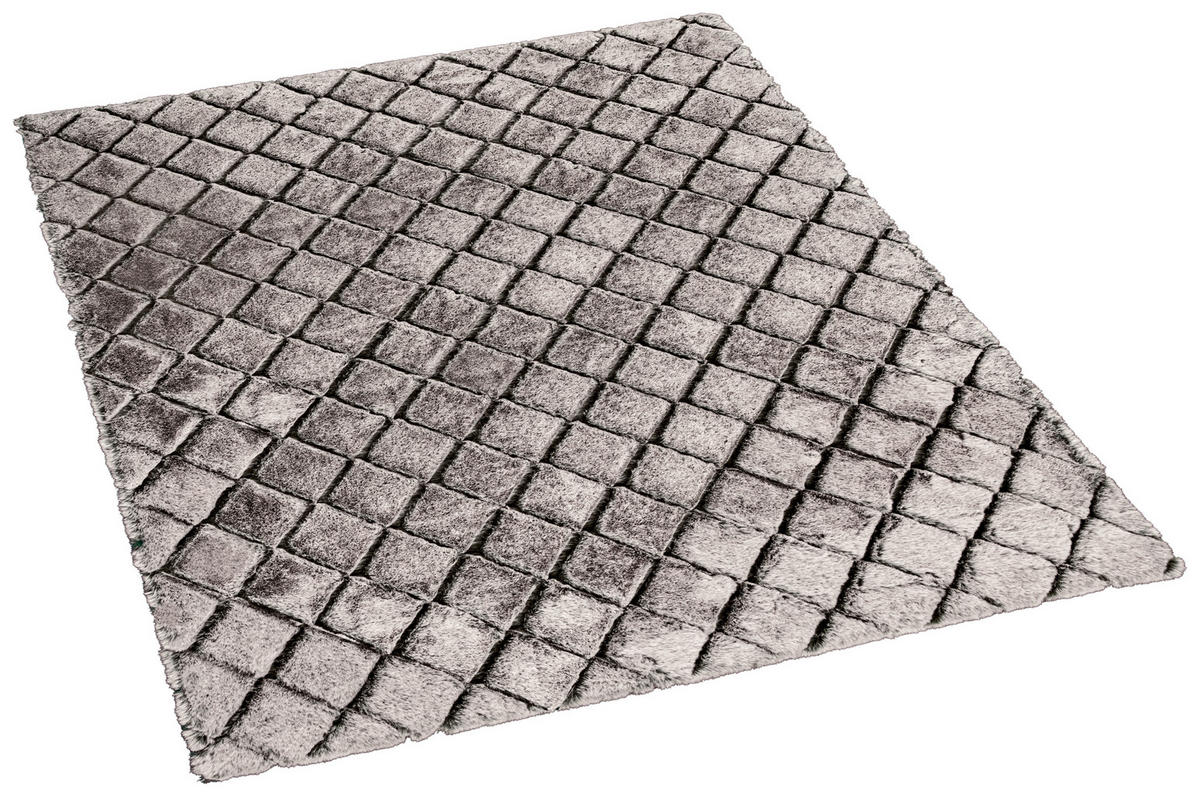 Teppich Vichy Silbergrau B/L: ca. 80x150 cm Vichy - Silbergrau (80,00/150,00cm)