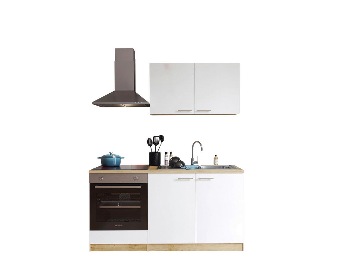 Küchenblock Merle B/H/T: ca. 160x200x60 cm Merle - Eiche/weiß (160,00/200,00/60,00cm) - Respekta