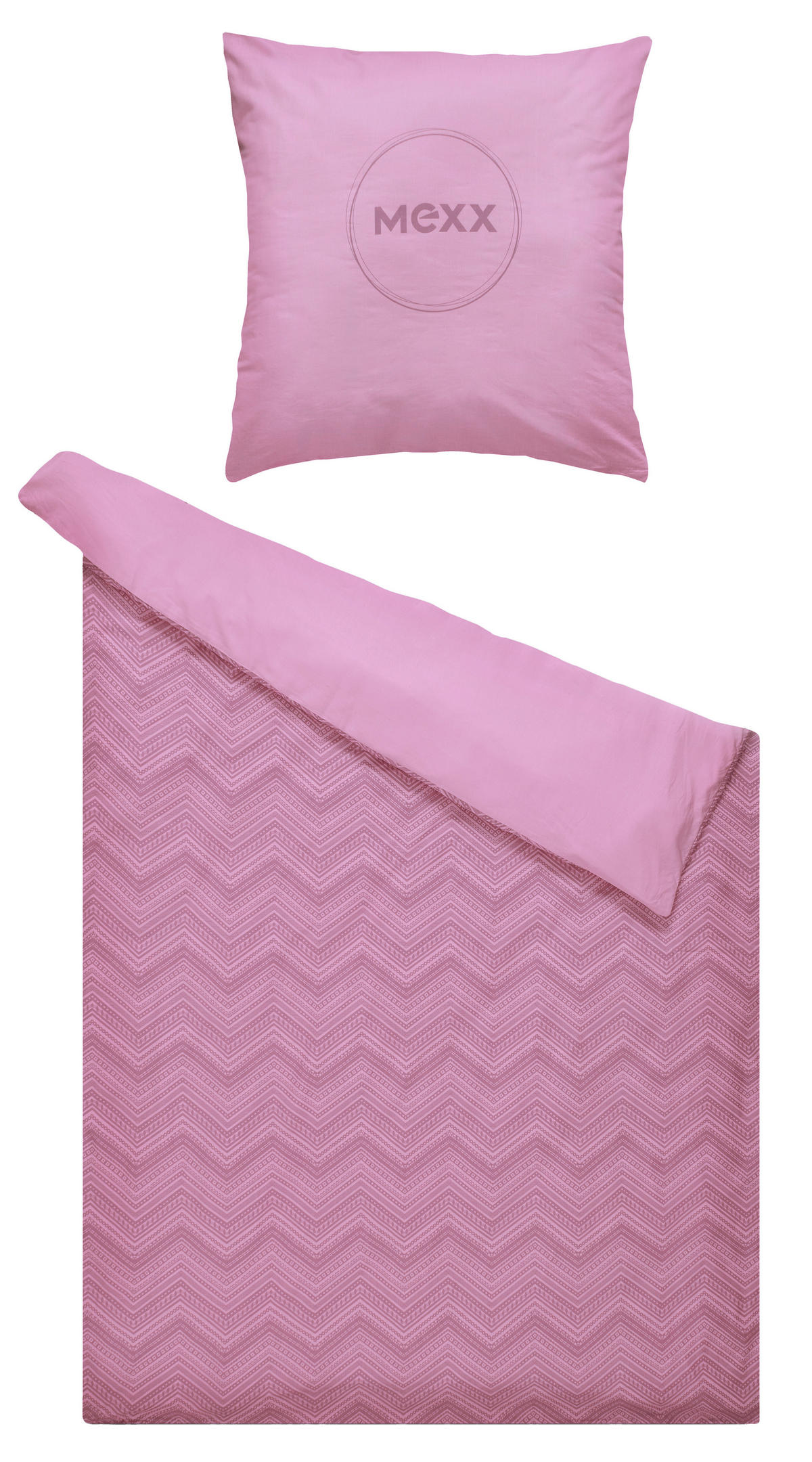 Baumwoll Bettwäsche Bettwäsche_Baumwolle_Mexx rosa - rosa (135,00/200,00cm) - Mexx