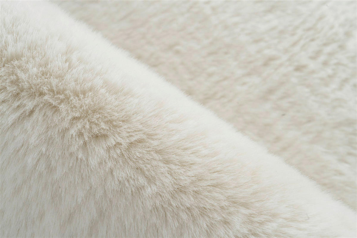 Kayoom Hochflorteppich Badematte Rabbit 625 weiß B/H/L: ca. 40x3,5x60 cm Badematte Rabbit 625 - weiß (60,00/40,00/3,50cm) - Kayoom