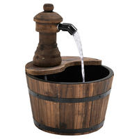 Outsunny Gartenbrunnen natur B/H/L/D: ca. 27x37x27x27 cm Gartenbrunnen - natur (27,00/27,00/37,00cm) - Outsunny